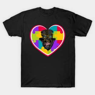 Autism Day monkey T-Shirt